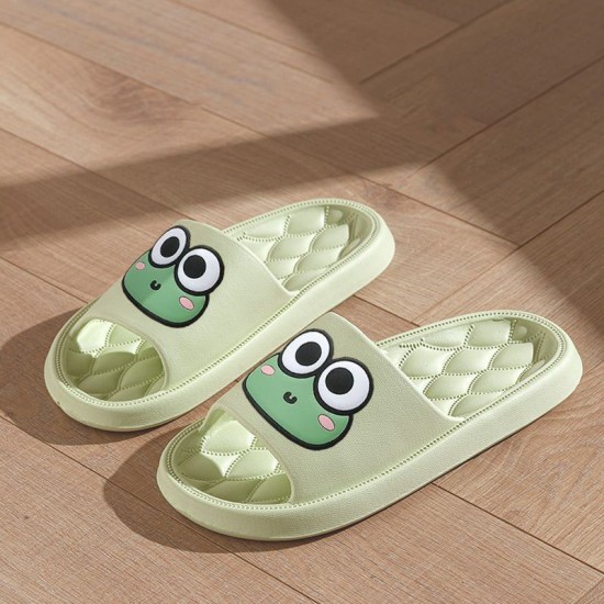 Summer Beach Slides Bathroom Anti Slip Slipper Non-Slip Home Flip Flops Cartoon Frog Soft Sandals Summer Beach Slides Bathroom Anti Slip Slipper Non-Slip Home Flip Flops Cartoon Frog Soft Sandals