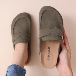 Crestar Women Clogs Slippers Classic Fashion Cork Suede Mules Antislip Slippers Fashion Outside Shoes With Arch Support