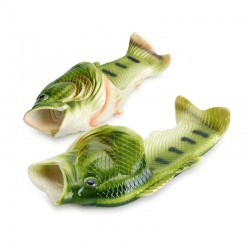 Unisex girls summer beach fish sandals woman soft eva flipflops designer open toe animal fish slippers plus size couples clogs