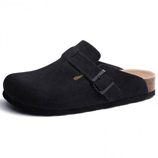 Kidmi New Women Clogs Men Clogs Suede Slippers Fashion Cork Footbed Leather Slippers Classic Mules Soft Antiskid House Slippers Kidmi New Women Clogs Men Clogs Suede Slippers Fashion Cork Footbed Leather Slippers Classic Mules Soft Antiskid House Slippers