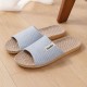 Linen Slippers Men's Indoor Home Silent Home Use Four Seasons Cotton Linen Slippers Ladies New Summer Linen Slippers Men's Indoor Home Silent Home Use Four Seasons Cotton Linen Slippers Ladies New Summer