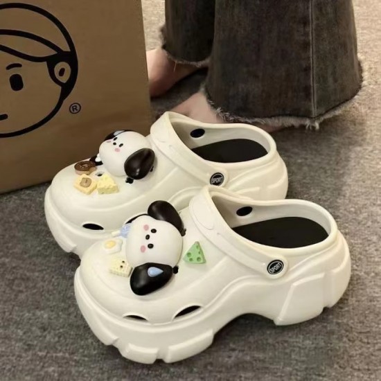 Women Sandals Cartoon Cute Dog Platform Hole Shoes Female Stepping on Poo Feeling Beach Shoes Summer 2025 New Slippers Wholesale Women Sandals Cartoon Cute Dog Platform Hole Shoes Female Stepping on Poo Feeling Beach Shoes Summer 2025 New Slippers Wholesale
