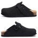 Kidmi New Women Clogs Men Clogs Suede Slippers Fashion Cork Footbed Leather Slippers Classic Mules Soft Antiskid House Slippers Kidmi New Women Clogs Men Clogs Suede Slippers Fashion Cork Footbed Leather Slippers Classic Mules Soft Antiskid House Slippers