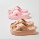 Comwarm Summer Slippers For Women Thick Platform Shower Shoes Non-Slip Cross Sandals Female Bath Soft Sole Slides Home Slippers Comwarm Summer Slippers For Women Thick Platform Shower Shoes Non-Slip Cross Sandals Female Bath Soft Sole Slides Home Slippers