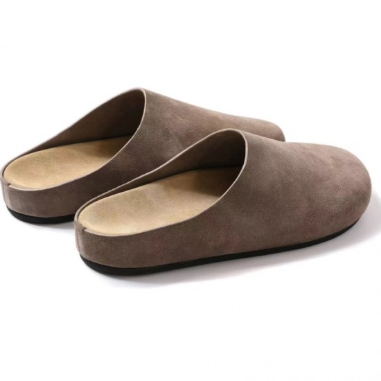 Gacimy Fashion Clogs Slippers For Women Outdoor Casual Flat Mules Comfort Thick Sole Suede Slippers Female Non-slip Beach Shoes Gacimy Fashion Clogs Slippers For Women Outdoor Casual Flat Mules Comfort Thick Sole Suede Slippers Female Non-slip Beach Shoes