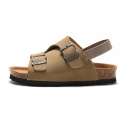 Gacimy New Kids Cork Sandals With Arch Support Fashion Adjustable Buckle Children Clogs Slippers Cute Boys Girls Cork Slippers