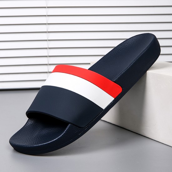 2025 Fashion men's and women's slippers Summer flat sandals Light family bathroom slippers couple indoor non-slip shower shoes 2025 Fashion men's and women's slippers Summer flat sandals Light family bathroom slippers couple indoor non-slip shower shoes