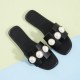 Slippers Women 2025 New Flat Slippers Party Shoes Fashion Pearl Sandals Slippers Roman Women Flip-Flops Casual Beach Shoes Trend Slippers Women 2025 New Flat Slippers Party Shoes Fashion Pearl Sandals Slippers Roman Women Flip-Flops Casual Beach Shoes Trend